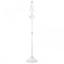 Artículo Soporte para coronas de metal blanco Shabby Chic con 4 ganchos de 76 cm de alto