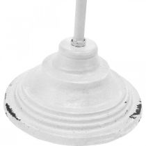 Artículo Soporte para coronas de metal blanco Shabby Chic con 4 ganchos de 76 cm de alto