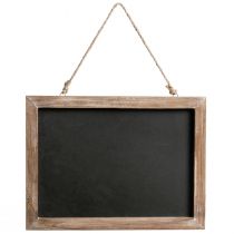 Artículo Pizarra para colgar tablero vintage de madera natural 40×30cm