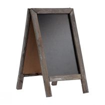 Artículo Pizarra doble tablero de madera soporte vintage 18x32cm