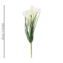 Artículo Crocus decorativo como planta artificial para un diseño primaveral atemporal, 30 cm, 6 piezas