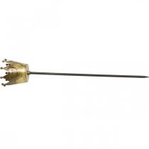 Artículo Portavelas corona para pegar latón Ø9.5cm H50cm