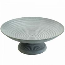 Cuenco decorativo con pie cuenco de metal vintage H10.5cm Ø26cm