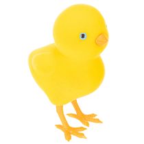 Artículo Decoración de pollito para Pascua, decoración de mesa, decoración reutilizable para salón, 16 cm, 2 piezas