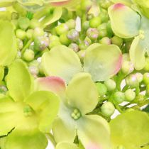 Artículo Hortensias Artificiales Flores Verdes Hojas L43cm 2uds