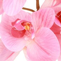 Artículo Orquídeas artificiales rosas, flores artificiales como las reales, 56 cm, 3 unidades