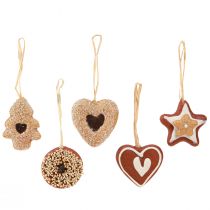 Artículo Colgantes navideños decoración galletas artificiales 4-6cm 12uds