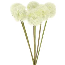 Artículo Flores artificiales de diente de león blancas 48cm 12ud