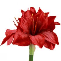Amarilis Artificial Flores Navideñas Flores Artificiales Rojas L40cm