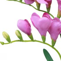 Artículo Flores artificiales de jardín fresia violeta 58cm