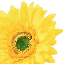 Artículo Flores artificiales gerbera amarillo soleado 47cm