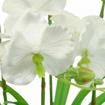 Orquideas artificiales flores artificiales en maceta blanca 60cm
