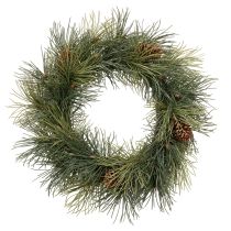 Artículo Corona de ramas de pino artificiales con piñas de 60 cm