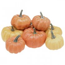 Artículo Naranja Calabaza Artificial Ø6-8cm 8pcs