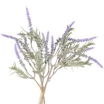 Artículo Plantas artificiales de lavanda artificial moradas, 38 cm, 3 manojos, 9 unidades