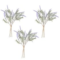 Artículo Plantas artificiales de lavanda artificial moradas, 38 cm, 3 manojos, 9 unidades