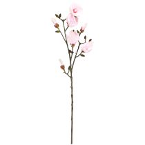 Artículo Rama de magnolia artificial con flores rosas, diámetro 8 cm, largo 100 cm