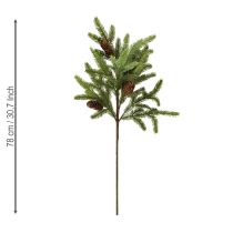 Artículo Rama de abeto artificial con piñas reales Rama de Navidad 78cm