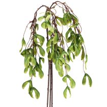 Artículo Rama artificial de sicomoro, frutos de color amarillo verdoso, 100 cm, 3 unidades