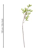 Artículo Rama artificial de sicomoro, frutos de color amarillo verdoso, 100 cm, 3 unidades