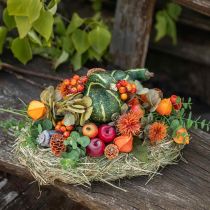 Calabaza artificial verde oscuro 11cm 6pcs