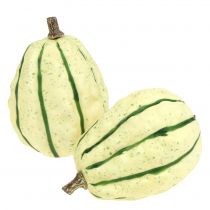 Artículo Deco crema de calabaza, verde 11cm 6uds