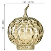 Artículo Decoración de calabaza de cristal, calabaza de cristal, decoración de mesa de otoño, Ø14cm H19cm