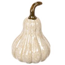 Artículo Calabaza decorativa de cerámica, decoración de mesa otoñal, 12 cm