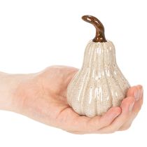 Artículo Calabaza decorativa de cerámica, decoración de mesa otoñal, 12 cm