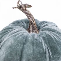 Artículo Decoración de calabaza otoño beige gris flocado Al11cm Ø12cm 3 piezas
