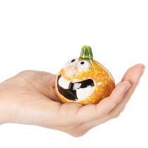 Artículo Figura decorativa de calabaza, ideal para decorar en otoño, 6 cm, 2 unidades.