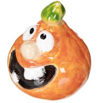 Artículo Figura decorativa de calabaza, ideal para decorar en otoño, 6 cm, 2 unidades.