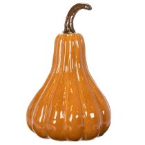 Artículo Calabaza de cerámica para decoración de mesa otoñal, 26 cm.