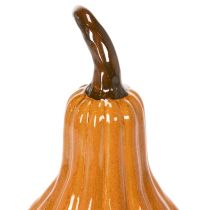 Artículo Calabaza de cerámica para decoración de mesa otoñal, 26 cm.