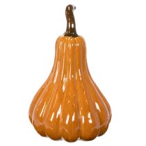 Artículo Calabaza de cerámica para decoración de mesa otoñal, 26 cm.