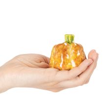 Artículo Calabazas decorativas para la decoración de mesa otoñal, 6 cm, 2 unidades