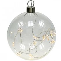 Bola de navidad Bola LED Ø12cm 15L interior temporizador blanco cálido