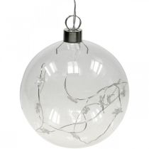 Bola de navidad Bola LED Ø12cm 15L interior temporizador blanco cálido
