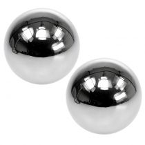 Artículo Bolas decorativas acero inoxidable Ø11cm 2uds