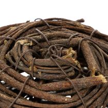 Artículo Esfera de vid, marrón natural, para decoración, Ø14cm H14cm