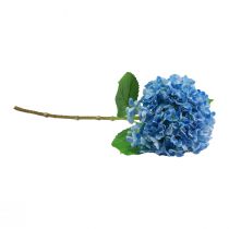 Artículo Flores artificiales decoración hortensia artificial azul 69cm