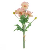 Flores Artificiales Decoración De Flores De Amapola Artificial 35 Cm Manojo 3 Piezas