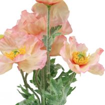 Flores Artificiales Decoración De Flores De Amapola Artificial 35 Cm Manojo 3 Piezas