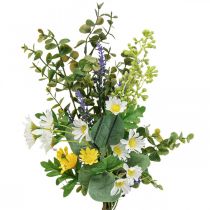 Ramo artificial con decoración de flores artificiales de eucalipto 48cm