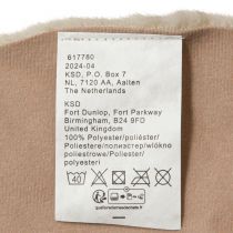 Artículo Camino de mesa redondo decorativo de piel sintética alfombra de piel beige Ø38cm