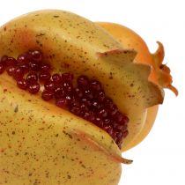 Granada de fruta artificial con semillas Ø6cm - Ø7cm L18cm