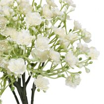 Artículo Gypsophila flores artificiales hierba de yeso blanco L30cm 6 piezas en un manojo