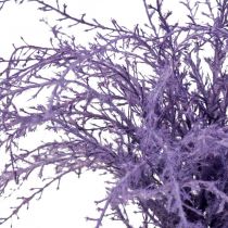 Artículo Plantas artificiales hierba seca púrpura flocada artificialmente 62cm 3pcs