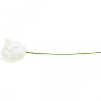 Artículo Rosas artificiales rosas de cera crema rosas decorativas cera Ø6cm 18 piezas