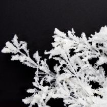Artículo Rama artificial esmerilada decorativa para invierno, color blanco, 78 cm, 2 unidades